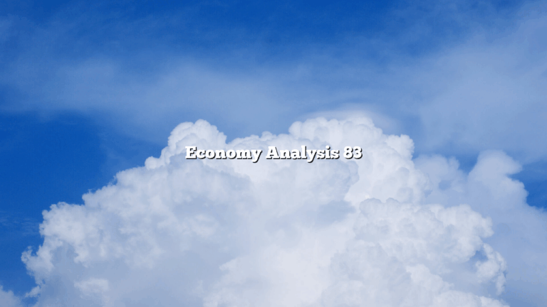 Economy Analysis 83